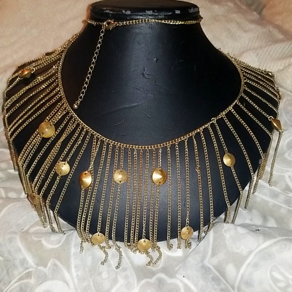 Vintage Dangle Statement Necklace - image 1